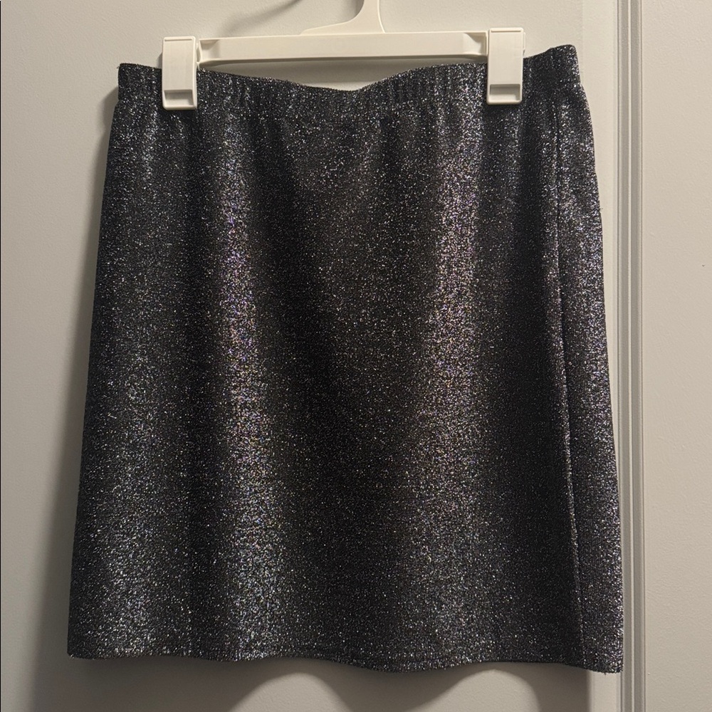 Sparkly Black Mini Skirt